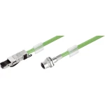 RJ45 / M12 mrežni priključni kabel Weidmüller CAT 5, CAT 5e S/UTP 2 m otporan na plamen, sa zaštitom za pričvrsni nosić zelena