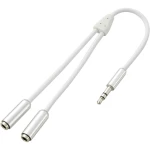 SpeaKa Professional-JACK audio priključni kabel [1x JACK utikač 3.5 mm - 2x JACK utičnica 3.5 mm] 0.20 m bijeli SuperSoft