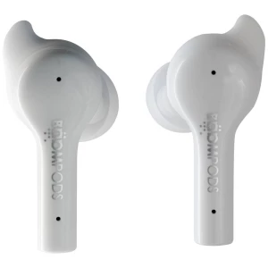 Boompods Bassline GO In Ear slušalice Bluetooth® bijela slušalice s mikrofonom, kontrola glasnoće, otporne na znojenj slika