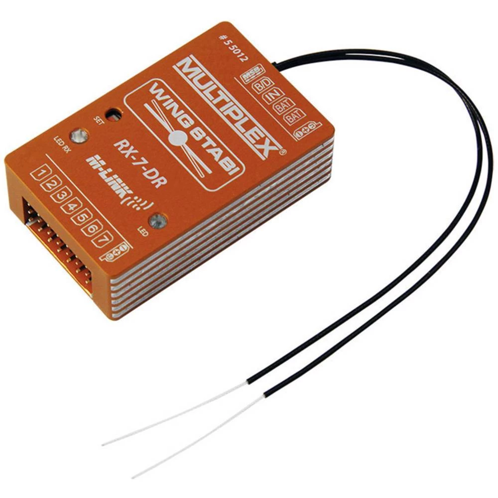 7-kanalni Površinski žiroskopsk Multiplex Wingstabi Easy Control RX-7-DR slika