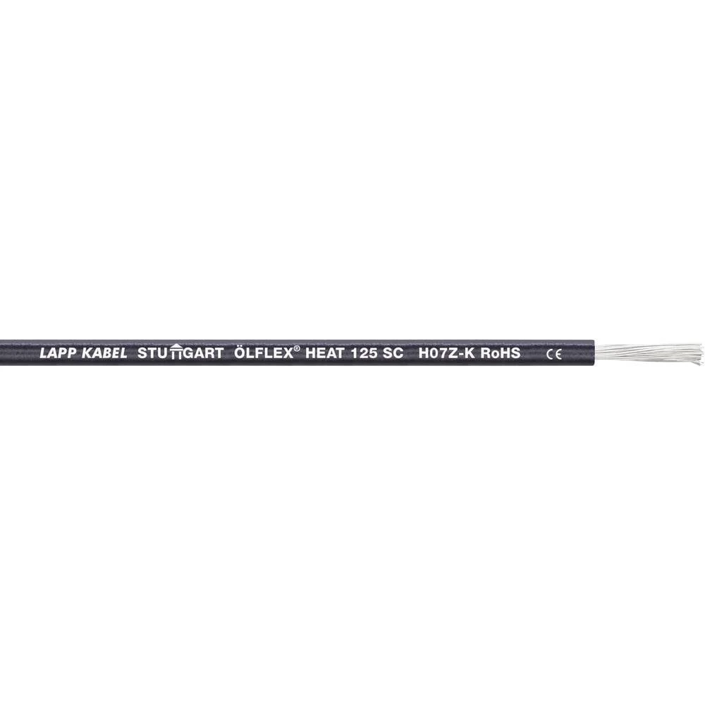 LAPP 1238104/100 pletenica ÖLFLEX® HEAT 125 SC 1 x 6 mm² crvena 100 m slika