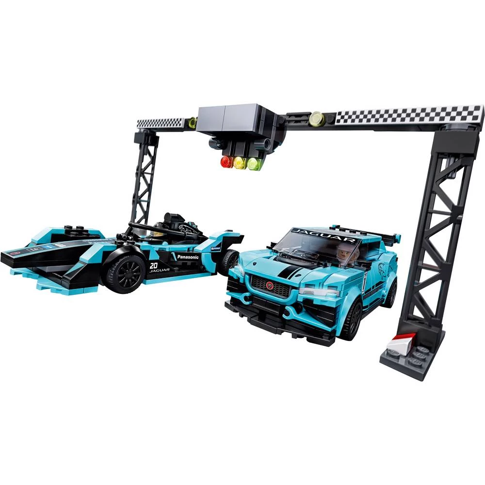 76898 LEGO® SPEED CHAMPIONS Formula E Panasonic Jaguar Racing GEN2 automobil i Jaguar I-PACE eTROFIJA slika