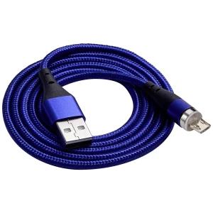 Akyga USB kabel  USB-A utikač, USB-Micro-B utikač 1.0 m plava boja  AK-USB-47 slika