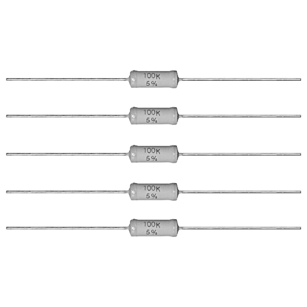 VitrOhm POS300JT-77-100KAA POS300JT-77-100KAA metalnoslojni otpor 100 kΩ THT 3 W 5 % 1 St. slika