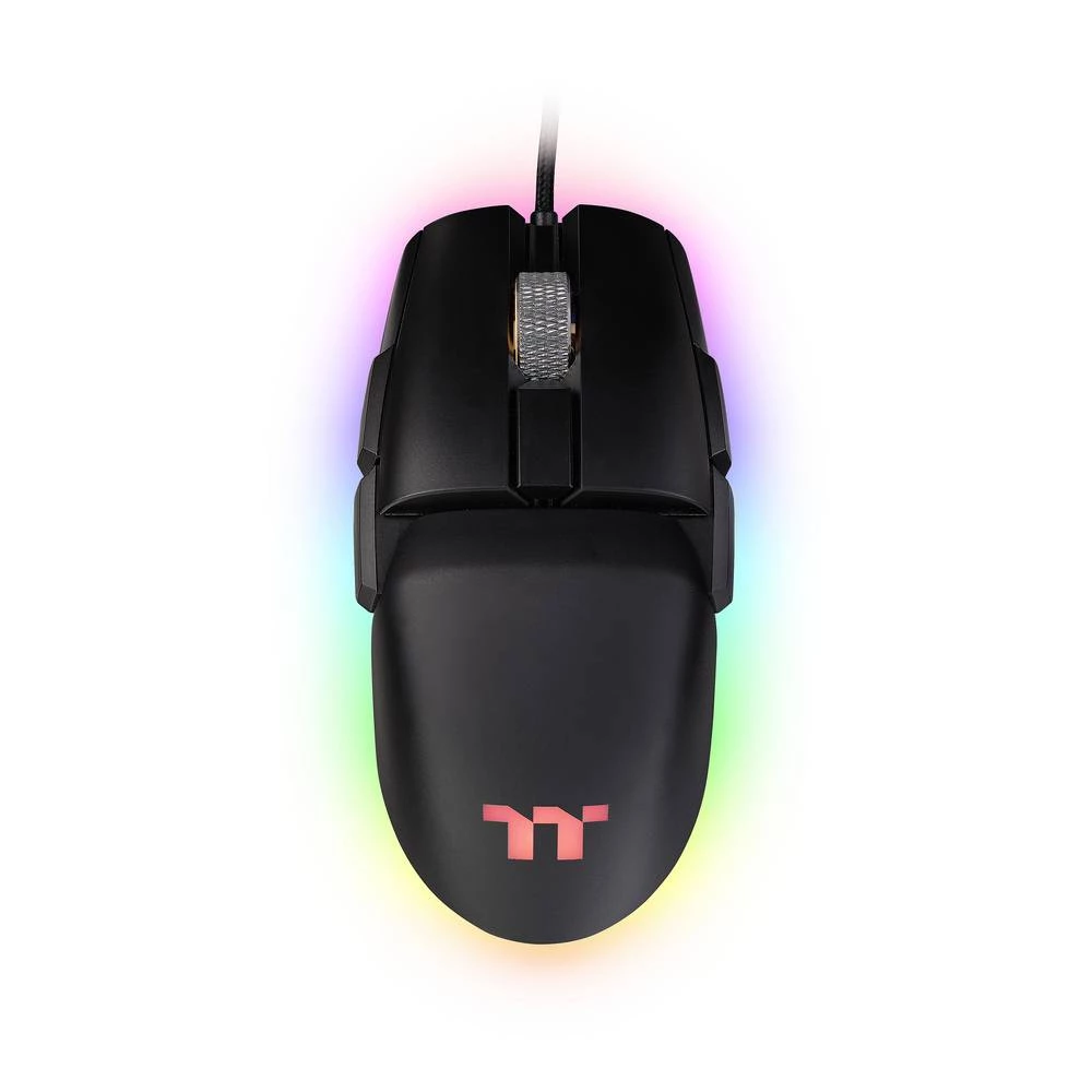 Thermaltake Argent M5 RGB Gaming Mouse žičani igraći miš optički osvjetljen, ugrađeni kotačić za pregled crna slika