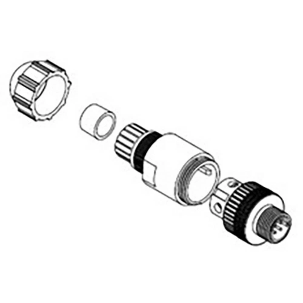 Molex 1200710039 Micro-Change (M12) Single Keyway with PG9 Cable Fitting, Straight Male, 4 Poles, Cable Diameter 4.10-8.10 slika