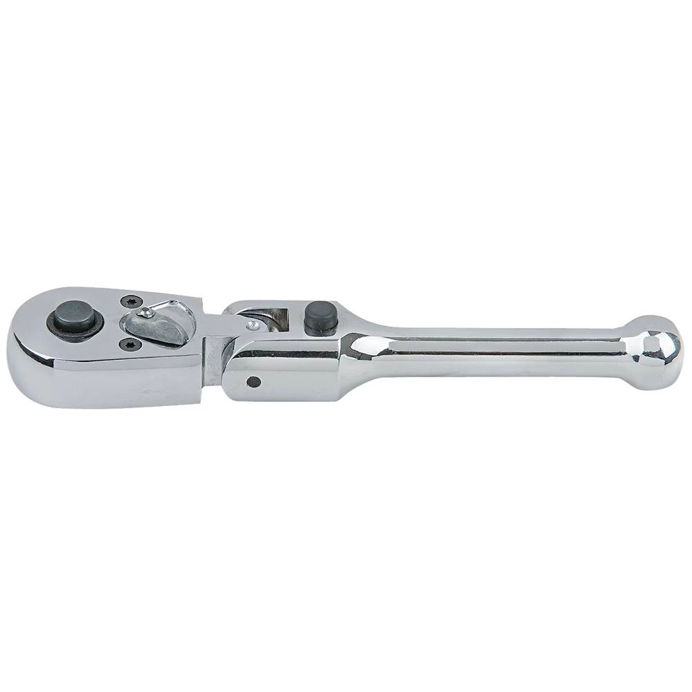KS Tools 150.2487 1/4" CHROMEplus zglobna čegrtaljka slika