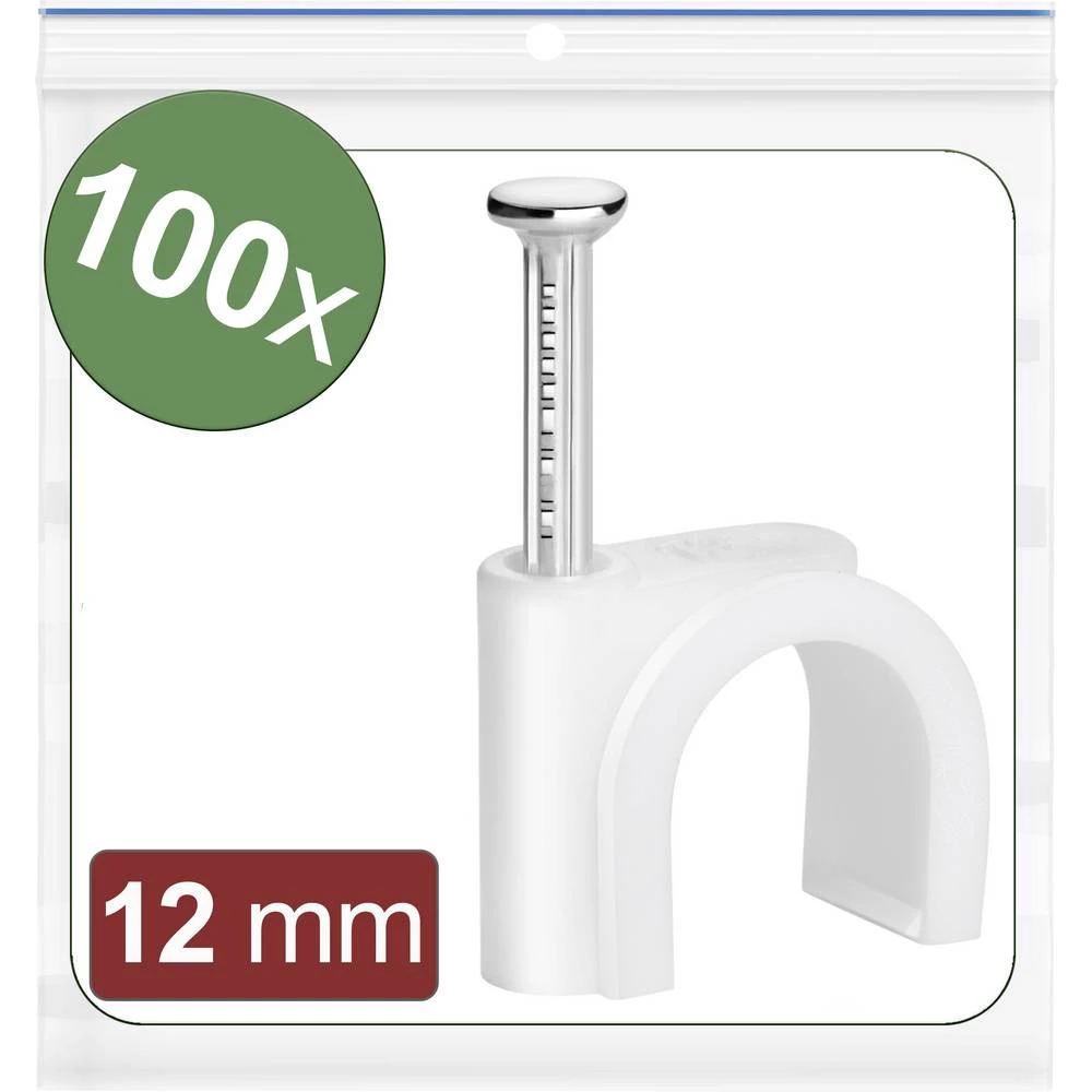Quadrios 24CA423 kabelske obujmice  24CA423 Snop Ø, područje 8 do 12 mm   bijela 100 St. slika
