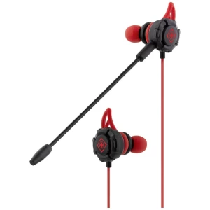 DELTACO GAMING GAM-076 igre In Ear Headset žičani stereo crna, crvena  slušalice s mikrofonom slika