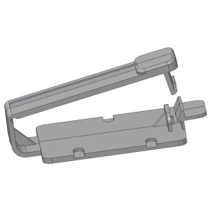 N & L Kabelhalter klip za pričvršćivanje samoljepljiva 555ST bez halogena, uv stabiliziran svijetlosiva 100 St. slika