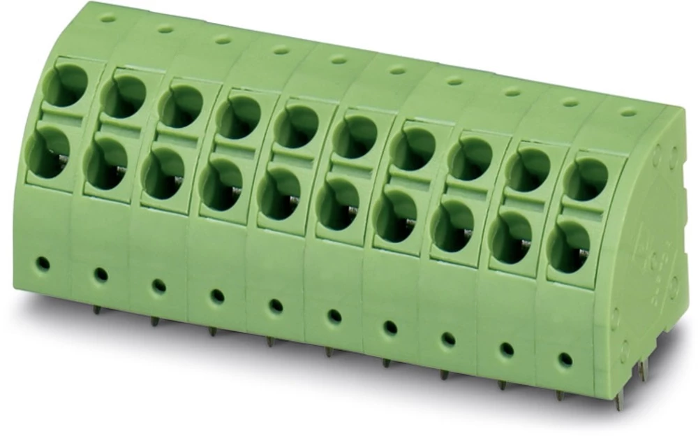 Opružna blok stezaljka 2.50 mm broj polova: 4 PTDA 2,5/ 4-5,0 Phoenix Contact zelene boje 50 kom. slika