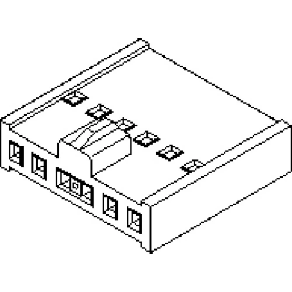 Molex kućište kabelske utičnice  Ukupan broj polova 18 Raster: 2.54 mm 901560158 1 St. Bag Molex 901560158 2.54mm Pitch C-Grid III Crimp Housing Single Row, 18 Circuits, Black slika