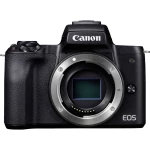 Sistemska kamera Canon EOS M50 Kućište, Uklj. akumulator 24.1 MPix Crna 4K-Video, Bluetooth, Nagibni zaslon, Zaslon osjetljiv na