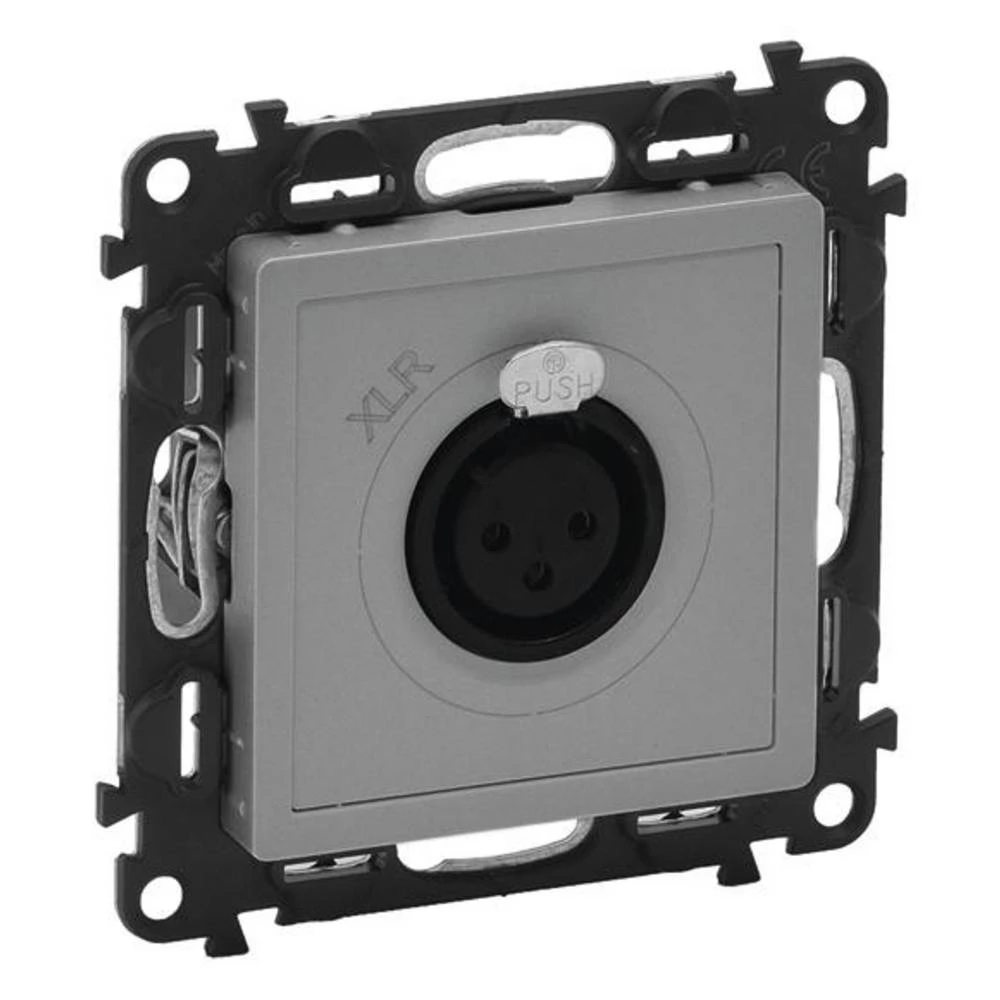 Legrand   XLR utičnica Valena Life Allure aluminij boja 753373 slika