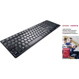CHERRY neu Bluetooth® tipkovnica njemačka, qwertz crna tihe tipke, ponovo punjiv slika