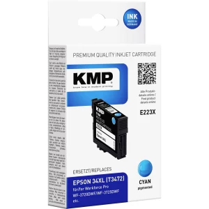 KMP patrona tinte zamijena Epson T347234XL kompatibilan single cijan E223X 1637,4003 slika