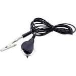 Quadrios ESD kabel za uzemljenje 1.80 m stezaljka, pritisni gumb 10 mm, utičnica, krokodilska stezaljka