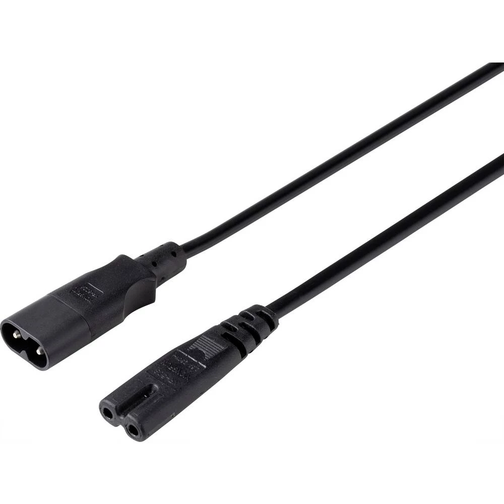 Basetech BT-2300322 struja produžni kabel crna 2.00 m slika