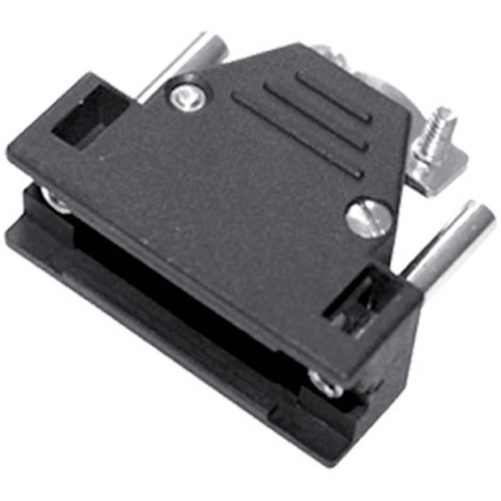 D-SUB kućište Broj polova: 15 Umjetna masa ojačana staklenim vlaknima, otporna na udare 180 ° Crna encitech ED-D15TF-K 1 ST slika