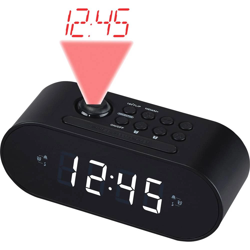 Denver CRP-717B radio sat UKW (1014) UKW funkcija alarma crna slika