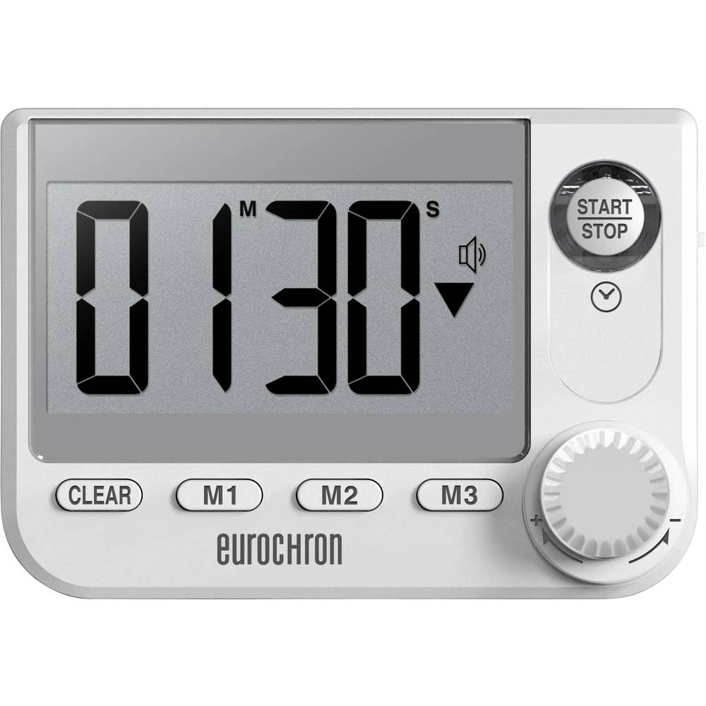 Mjerač vremena Eurochron EDT 8001 Bijela digitalni slika