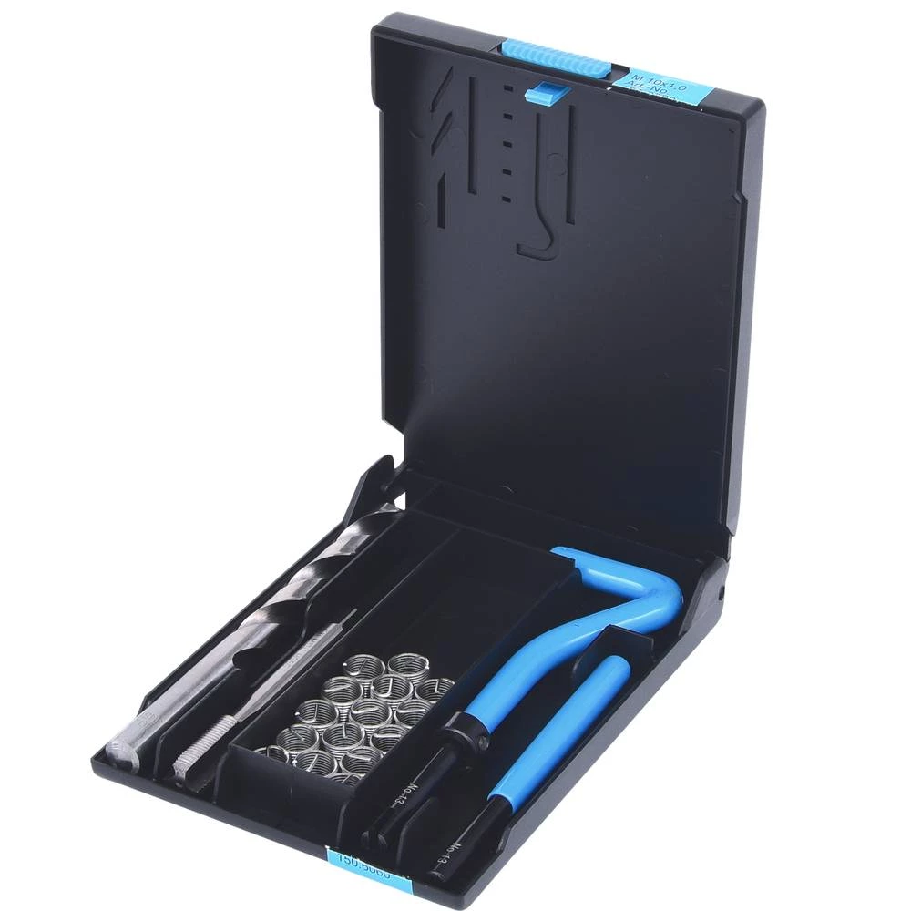 KS Tools 150.6060 Set za popravak navoja od nehrđajućeg čelika M10x1,0x14mm, 19 kom slika