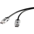 Premium HDMI 4k/Ultra-HD Priključni kabl [1x HDMI-utikač - 1x HDMI-utikač] 1.5 m Crna SpeaKa Professional slika