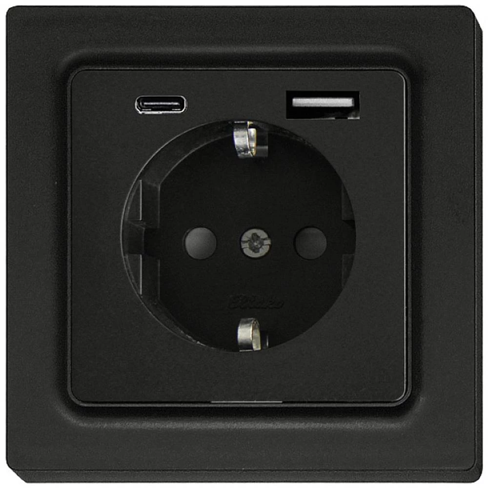 Eltako  umetak šuko utičnica  antracitna boja 30055900 slika