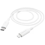 Hama USB kabel za punjenje USB 2.0 Apple Lightning utikač, USB-C® utikač 1.00 m bijela 00201598