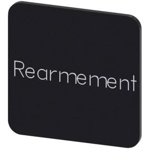 Siemens 3SU1900-0AF16-0GV0 ploča za natpise kvadratan (Š x V) 22 mm x 22 mm Rearmement crna, bijela 10 St. slika