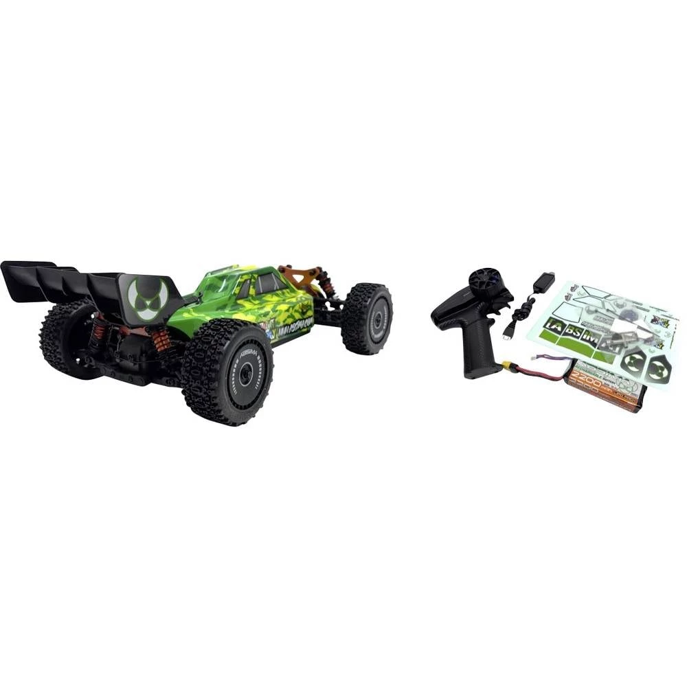 Absima 1:12 EP Buggy "Neon Furry" 4WD BL RTR zelena bez četkica 1:12 RC model automobila električni buggy pogon na sva č slika