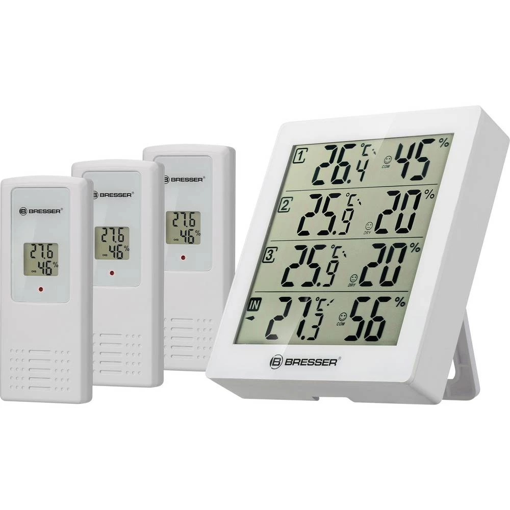 Bresser Optik Quadro termo/higrometar bijela slika