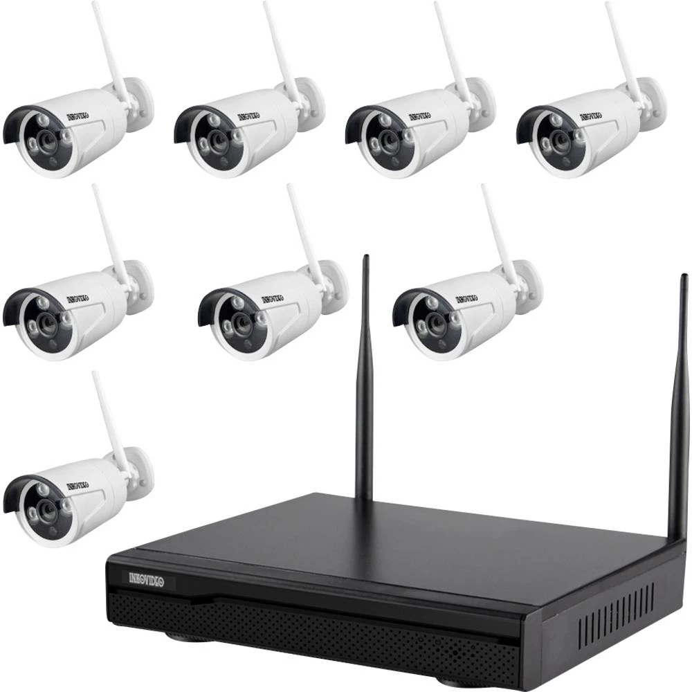 Inkovideo INKO-8-2M in82m8 WLAN ip-set sigurnosne kamere 8-kanalni sa 8 kamera 1920 x 1080 piksel slika