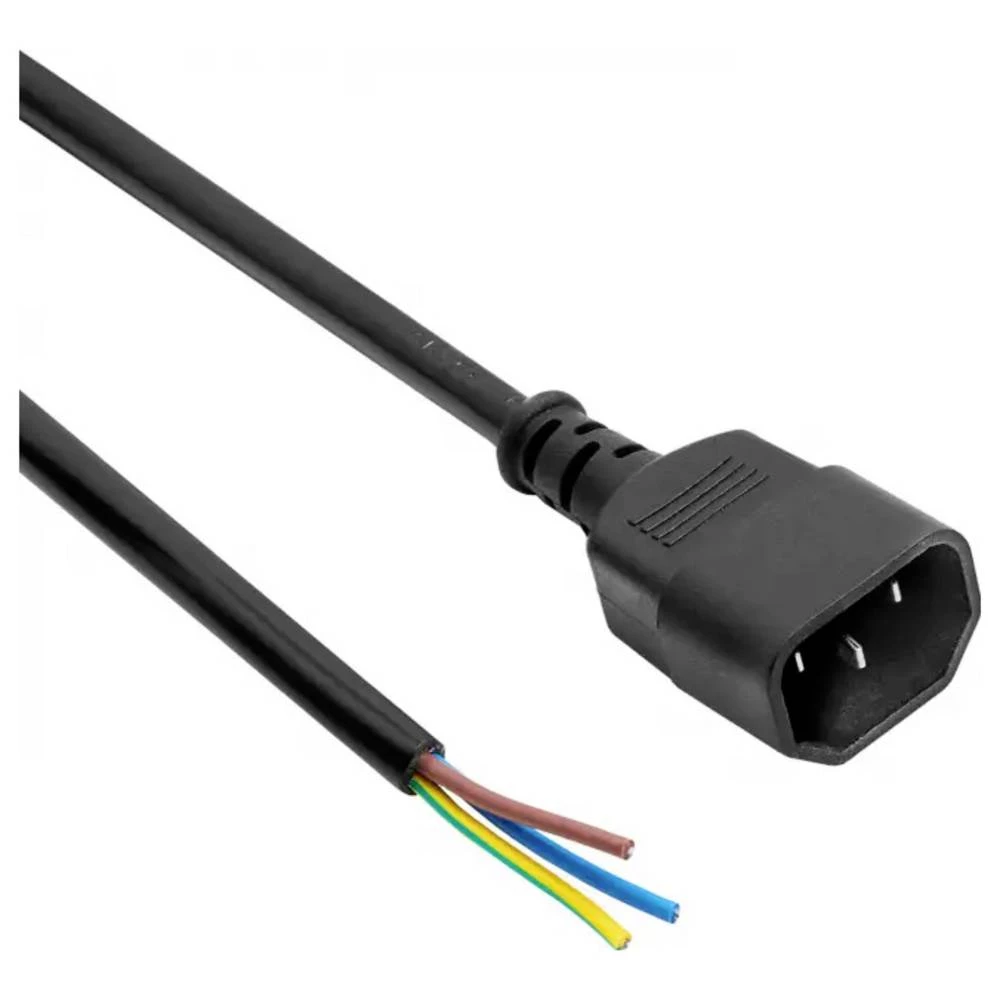 Akyga struja priključni kabel 3 m crna slika