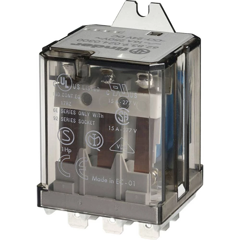 Finder 62.83.8.048.0040 utični relej 48 V/AC 16 A 3 prebacivanje 10 St. slika