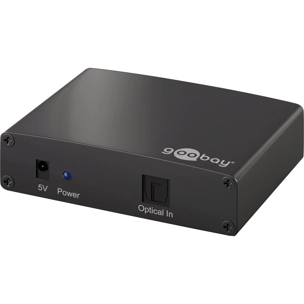 4 ulaza Toslink-razdjelnik Goobay 58975 LED zaslon Crna slika