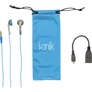 Komplet pribora, slušalice, OTG kabel i vrećica od mikrovlakana za tablete i pametne telefone slika