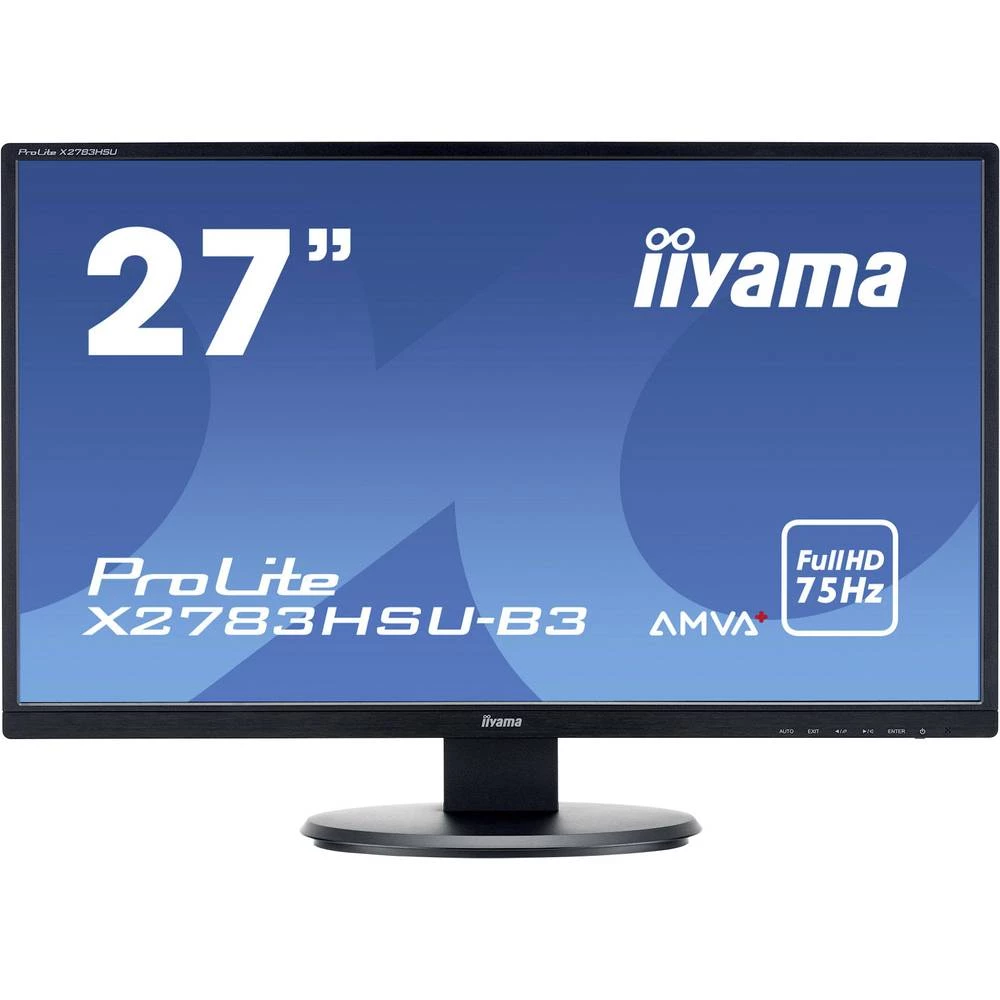 LED zaslon 68.6 cm (27 ") Iiyama PROLITE ATT.CALC.EEK B (A++ - E) 1920 x 1080 piksel Full HD 4 ms VGA, HDMI&trade;, DisplayPort, slika