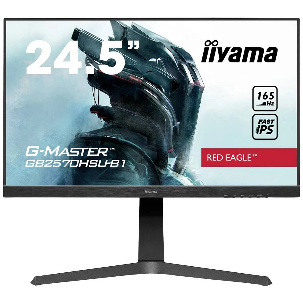 Iiyama G-MASTER Red Eagle GB2570HSU-B1 ekran za igranje  62.2 cm (24.5 palac) Energetska učinkovitost 2021 F (A - G) 1920 x 1080 piksel Full HD 0.5 ms DisplayPort, HDMI™, slušalice (2.5 mm ja slika