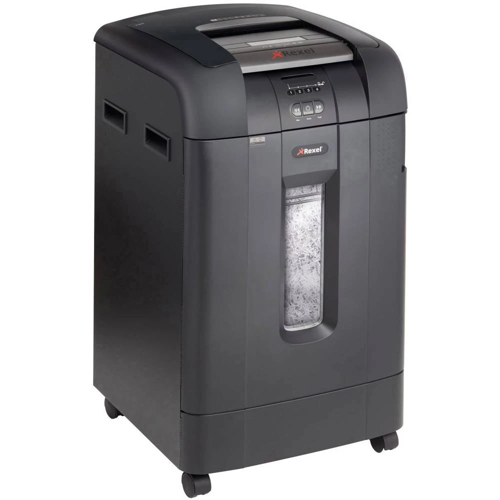 Uništavač dokumenata Rexel Auto+ 750X Rezanje na komade 4 x 40 mm 115 l Broj stranica (maks.): 750 Razina sigurnosti (uništavanj slika