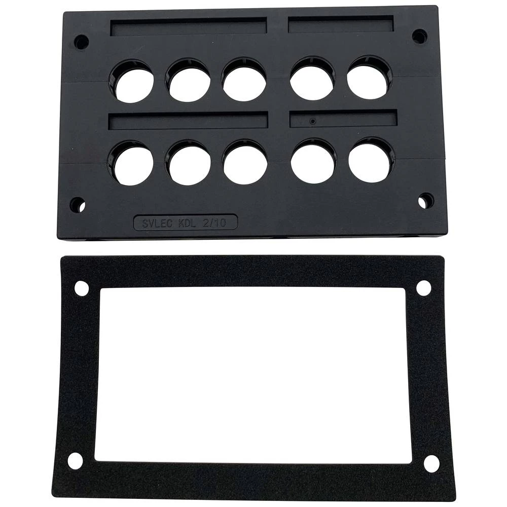 TRU COMPONENTS TC-KDL 2/10 letva sa uvodnicama za usmjeravanje kabela   Stezaljka Ø (maks.) 16 mm  PA crna 1 St.