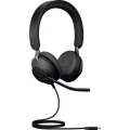 Jabra Evolve2 40, USB-C MS Stereo slušalice USB c sa vrpcom preko ušiju crna slika