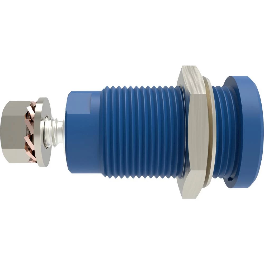 Schützinger DI SEB 9424 Ni / BL sigurnosna ugrađena utičnica ravan plava boja 1 St. slika