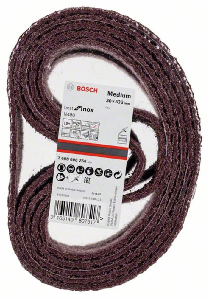 Bosch Accessories Best for Inox 2608608Z68 Brusna traka (D x Š) 533 mm x 30 mm 10 ST slika
