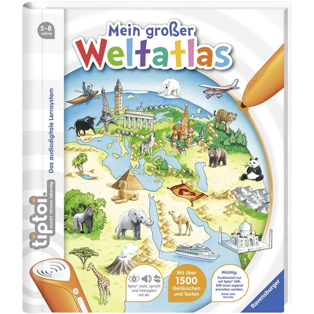 Ravensburger Ravensburger tiptoi® Atlas mog velikog svijeta tiptoi® Mein großer Weltatlas 32911 slika
