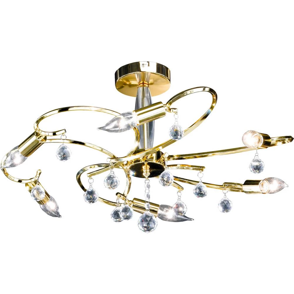 Fischer & Honsel 26196 Sala stropna svjetiljka E14 mjedena slika