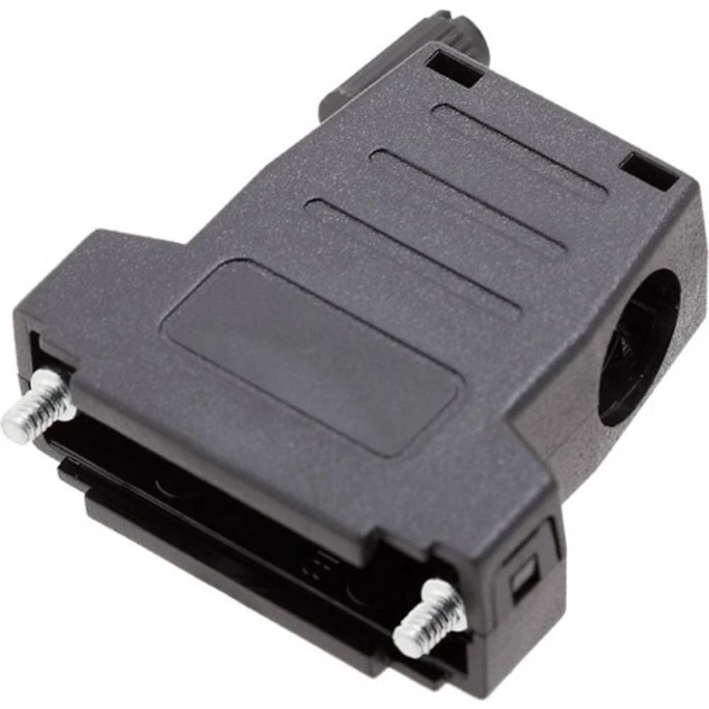D-SUB kućište Broj polova: 15 180 °, 45 ° Crna encitech DSSK-P-15-L-K 1 ST slika
