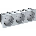 OBO Bettermann 6120133 umetak uređaja 3-dijelna utičnica (Š x V x D) 135 x 45 x 42 mm 1 St. aluminij boja