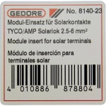 Nastavak za krimpanje Solarni utični konektor 2.5 Do 6 mm² Gedore 8140-23 2078082