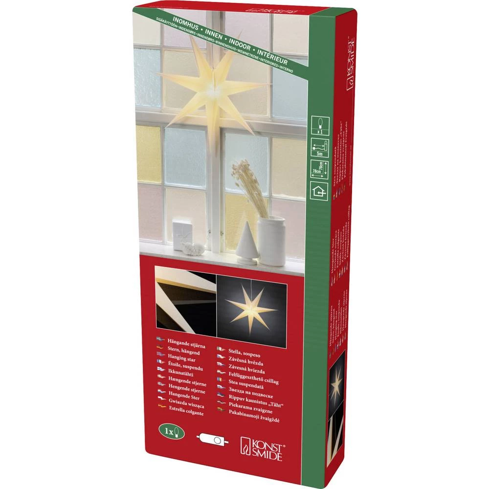 Konstsmide 5916-200 vijenac za vrata s osvjetljenjem zvijezda žarulja s slika